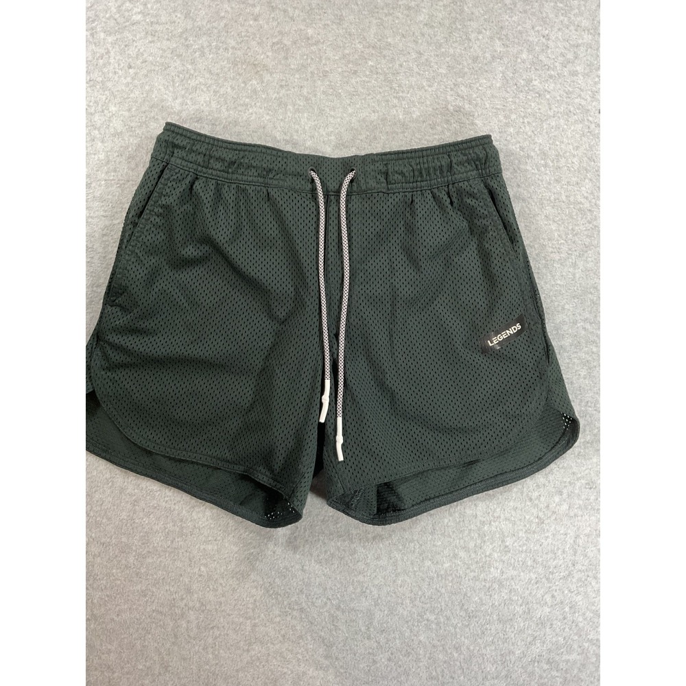 Legends Luka Mesh Shorts Mens Medium black 5 Inch Inseam Lined 2091